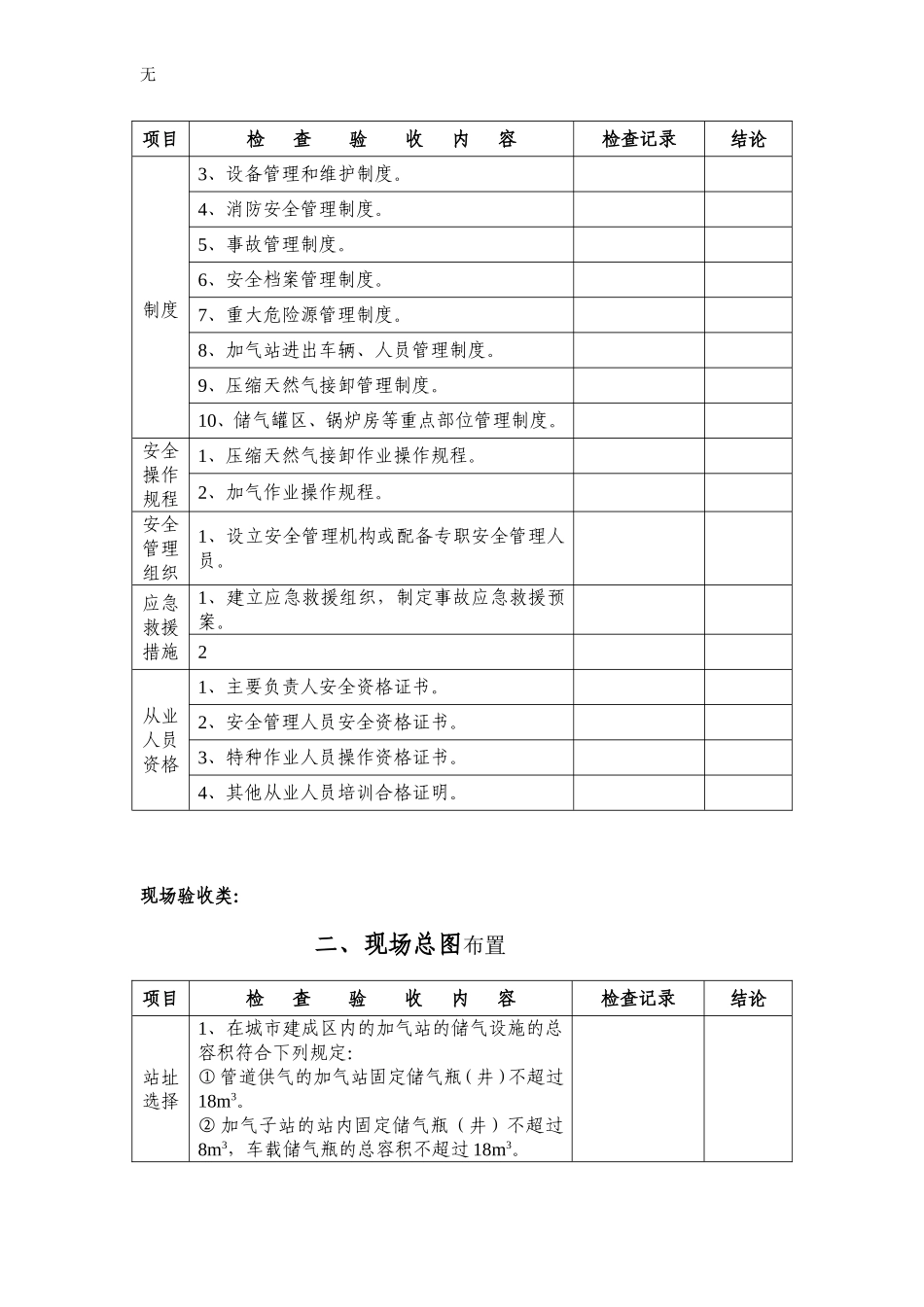 加气站验收表(通用模板)_第2页