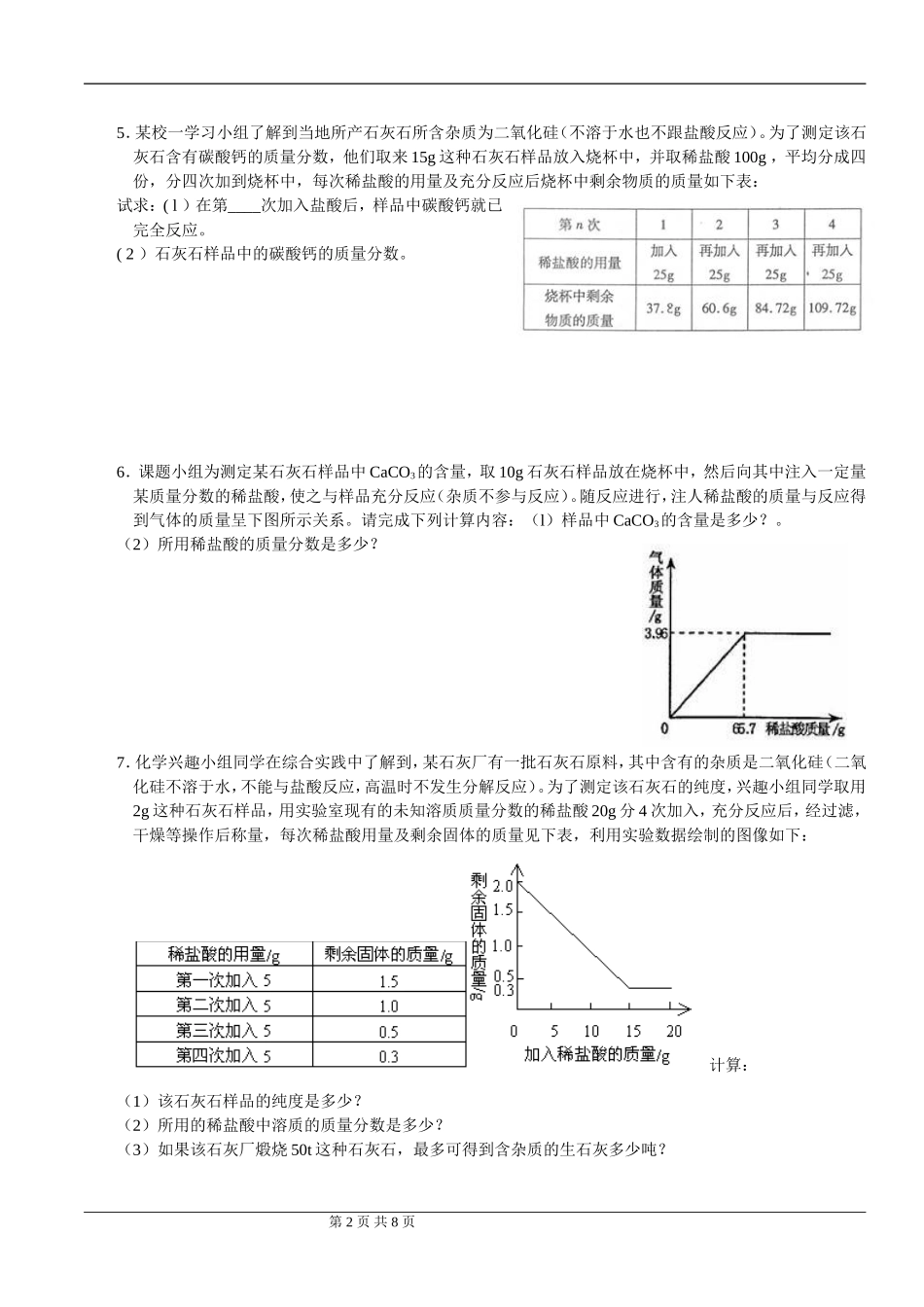 化学方程式计算——针对氧气和二氧化碳的化学方程式_第2页