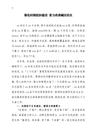 加强村党支部建设-发挥战斗堡垒作用