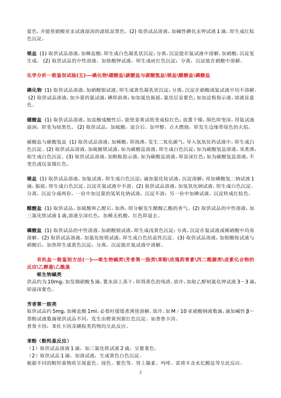 化学分析一般鉴别试验_第2页