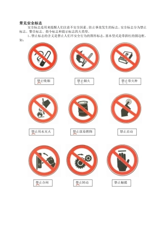 化工行业安全标志