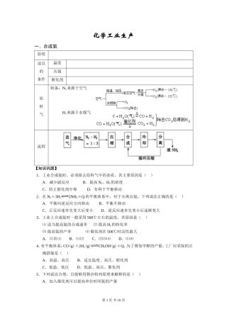 化学工业生产
