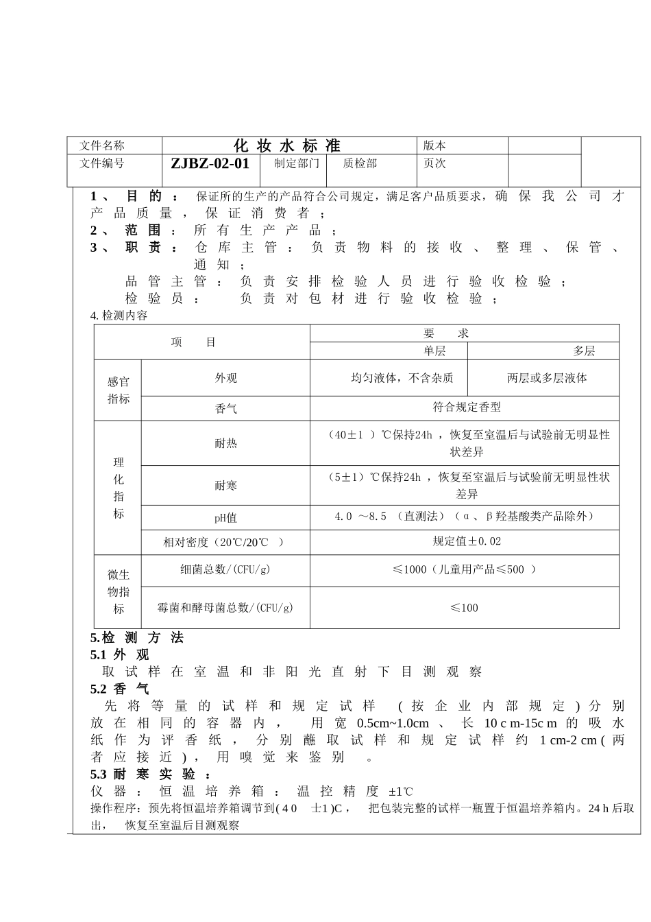 化妆品生产产品检测标准_第3页