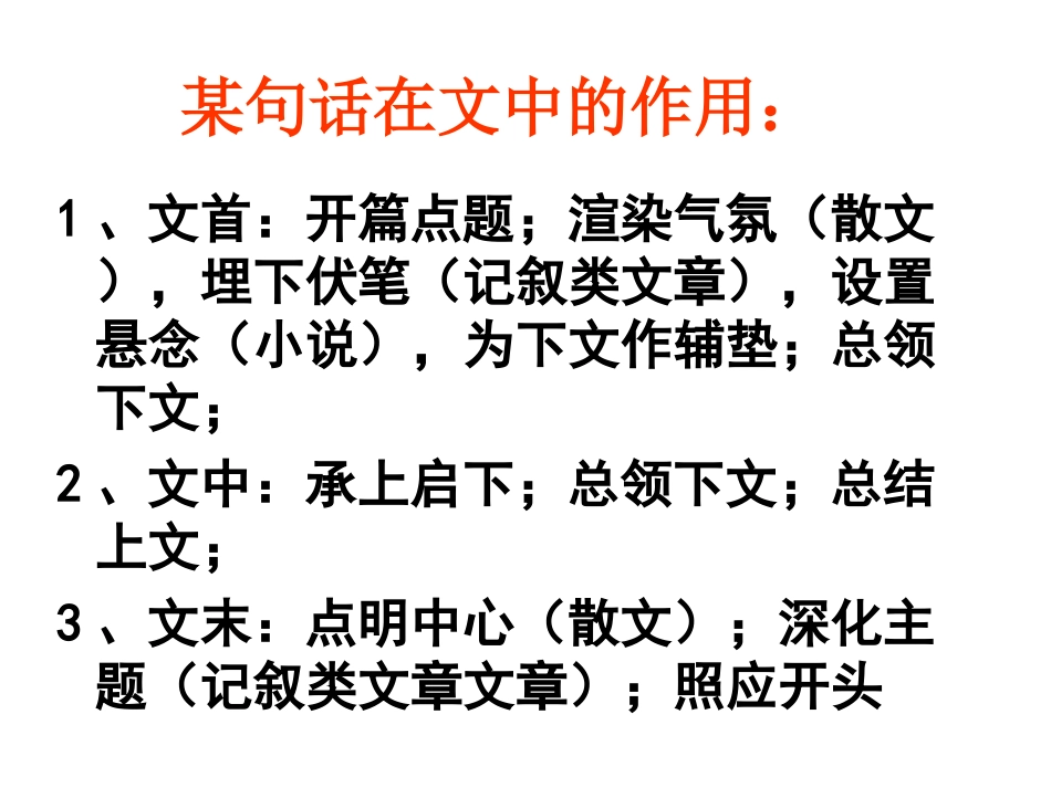 语句段在文中的作用_第1页