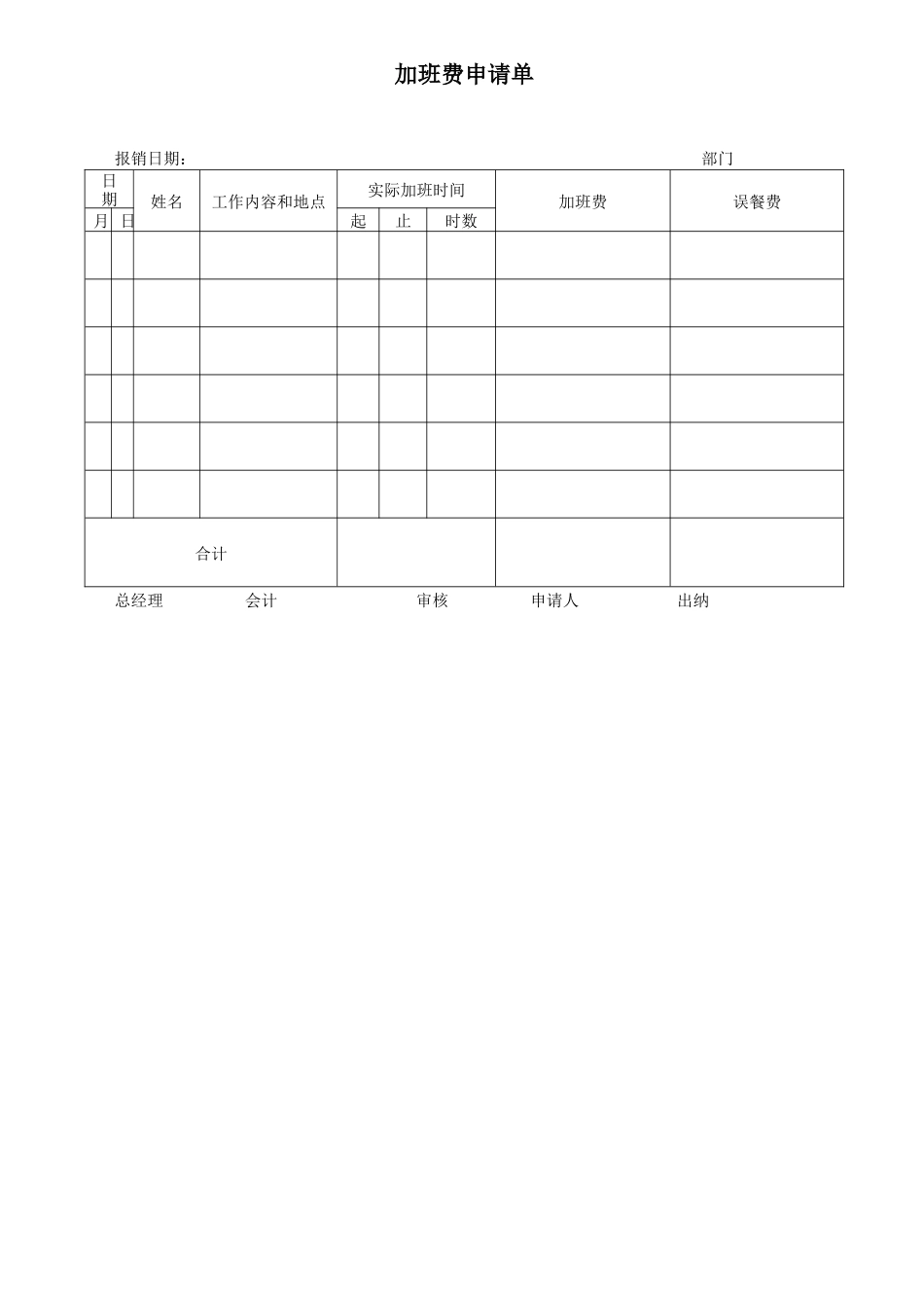 加班各类表格_第2页