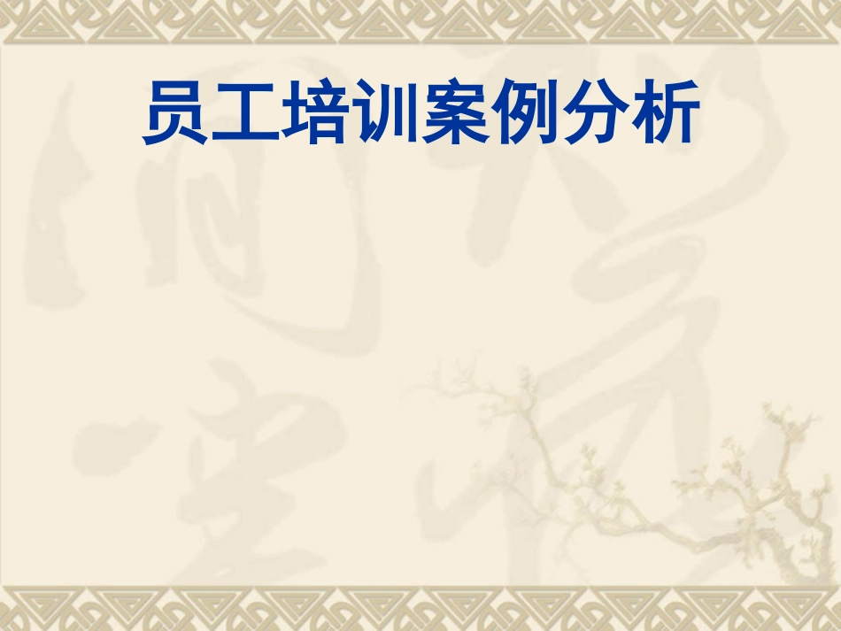 员工培训案例分析_第1页