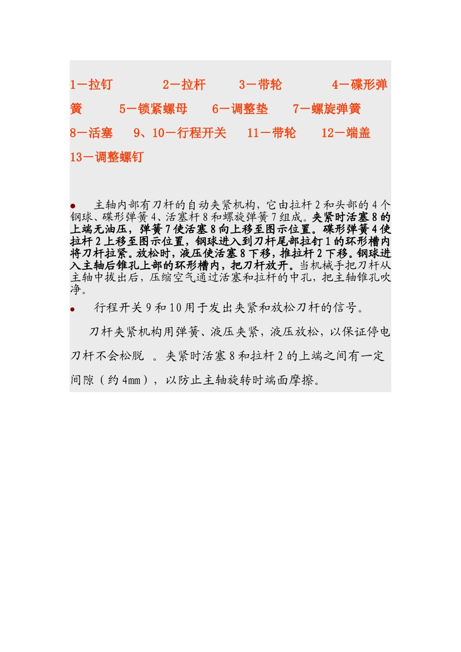加工中心主轴内的松、夹刀机构的工作原理是什么？_第3页