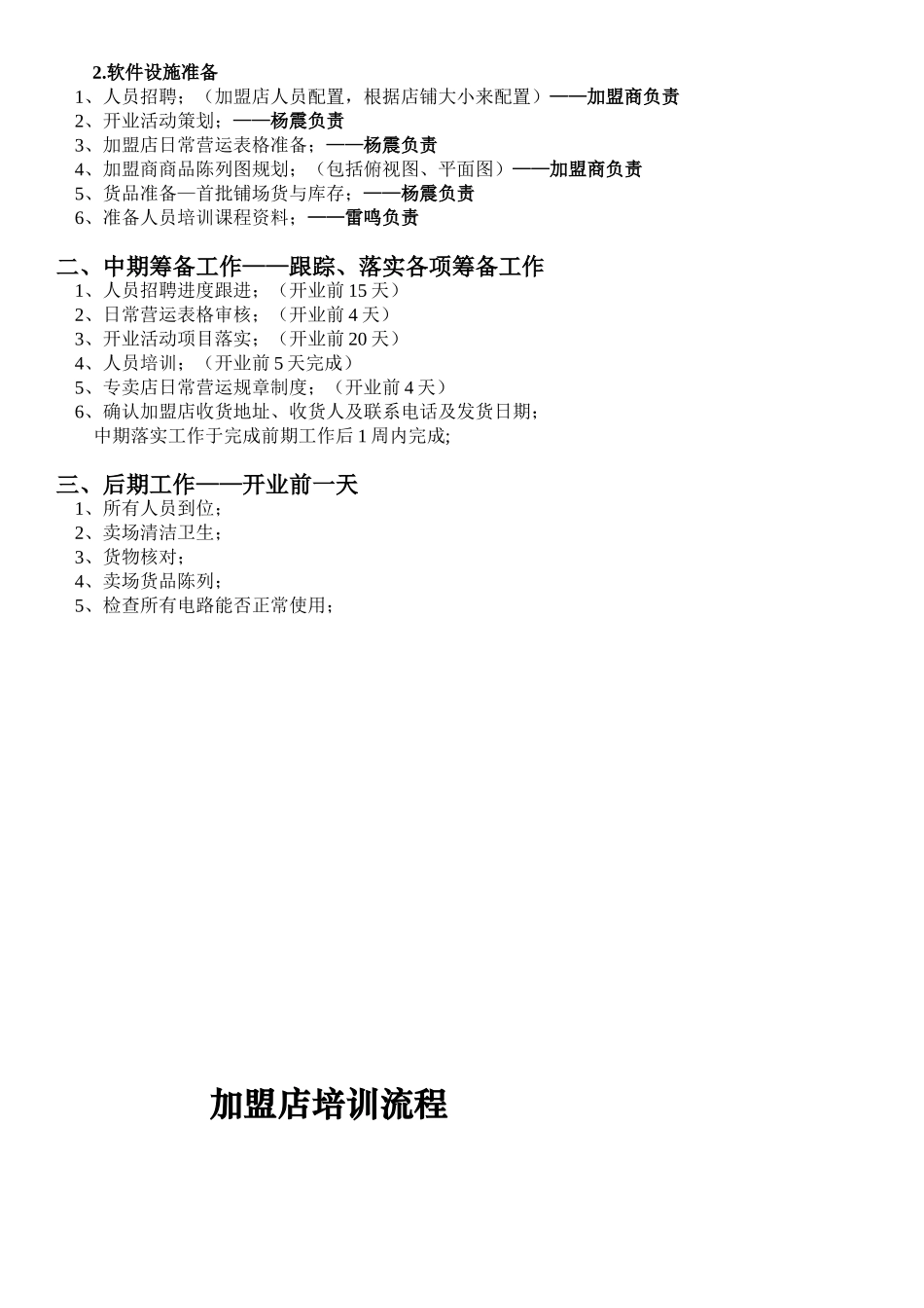 加盟流程责任人员表_第3页