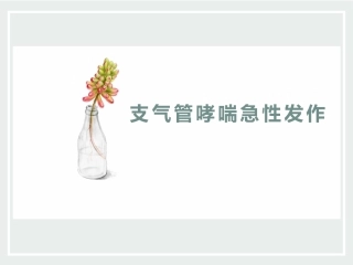 支气管哮喘急性发作