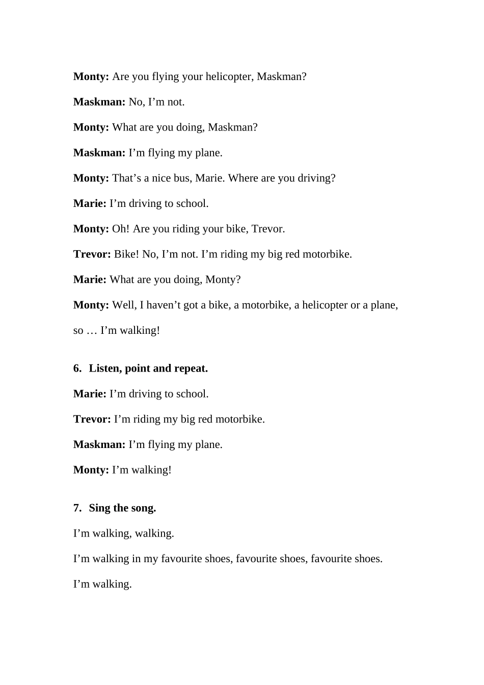 剑桥国际少儿英语1-第十单元文本_第3页