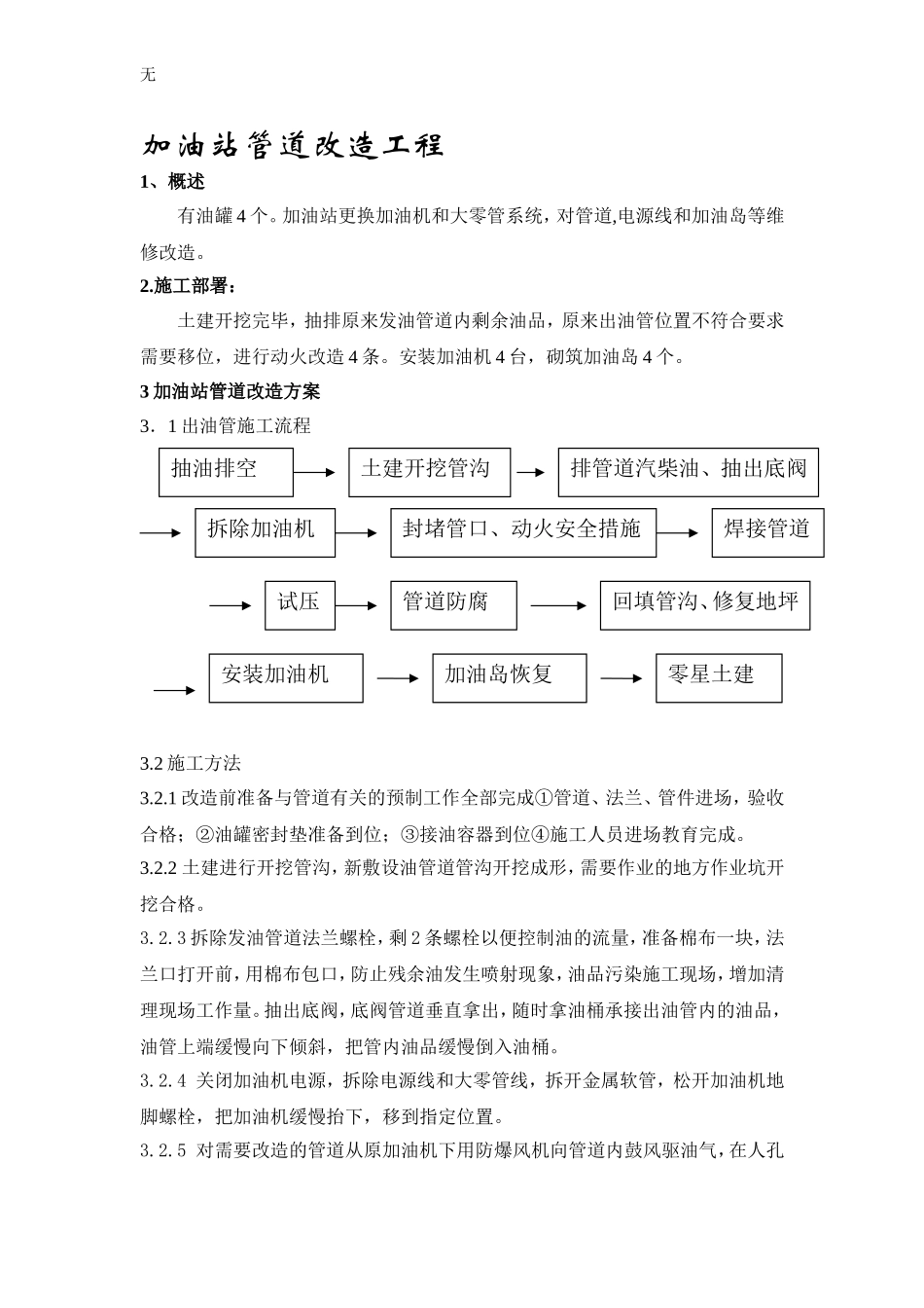加油站施工-方案_第1页