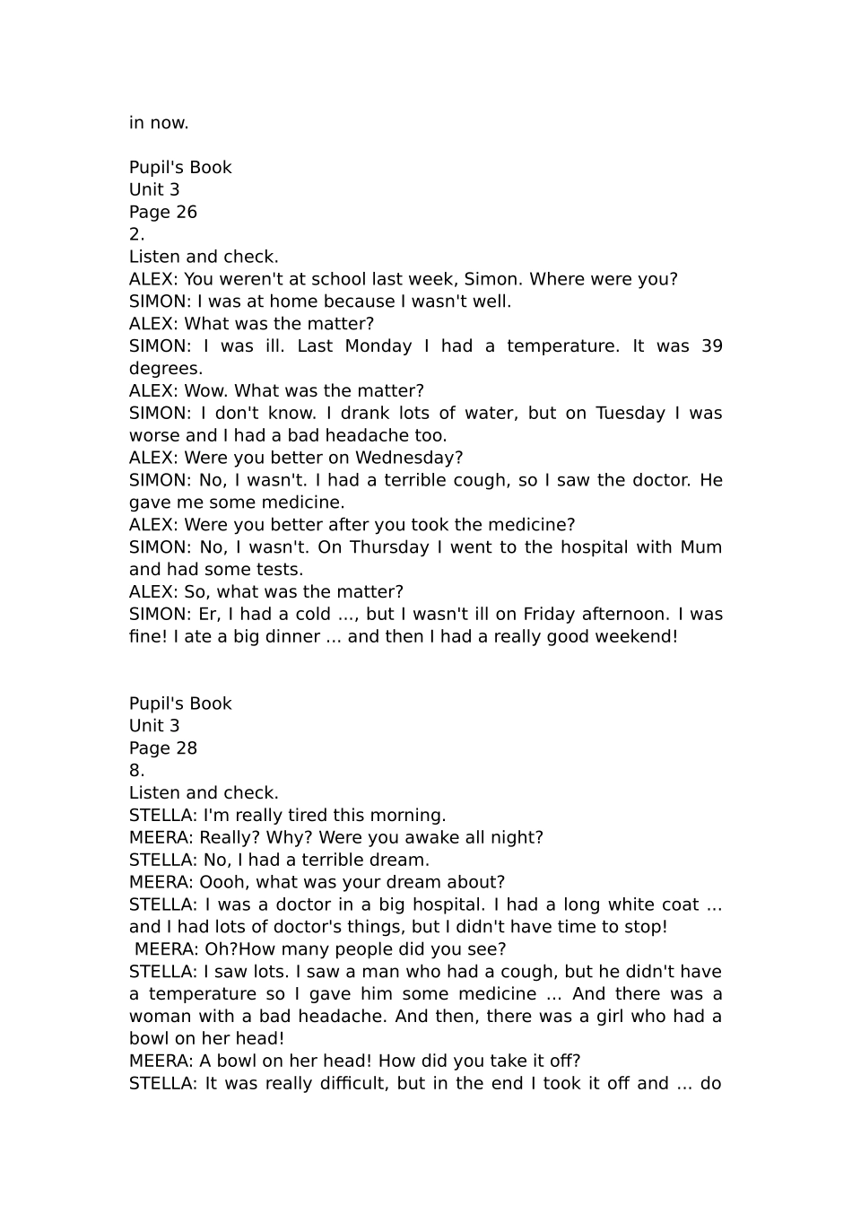 剑桥国际少儿英语KB4-Unit1-8-学生用书听力文本Listening-Script_第3页