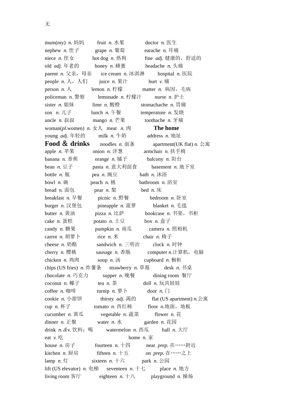 剑桥少儿英语二级考级词汇表_第2页