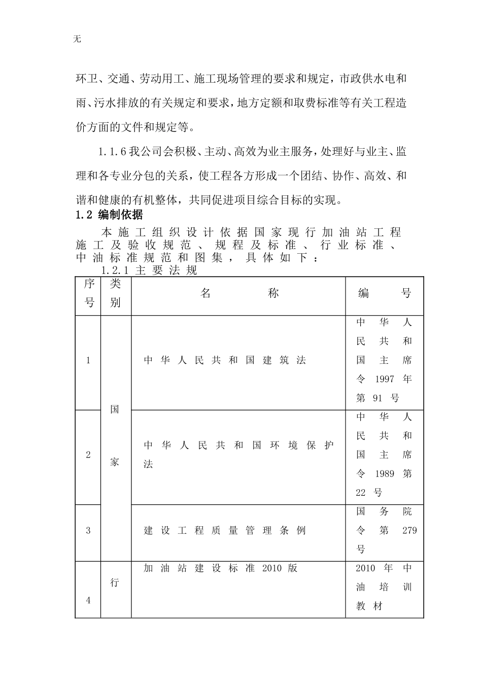 加油站罩棚及站房包装工程施工组织设计_第2页