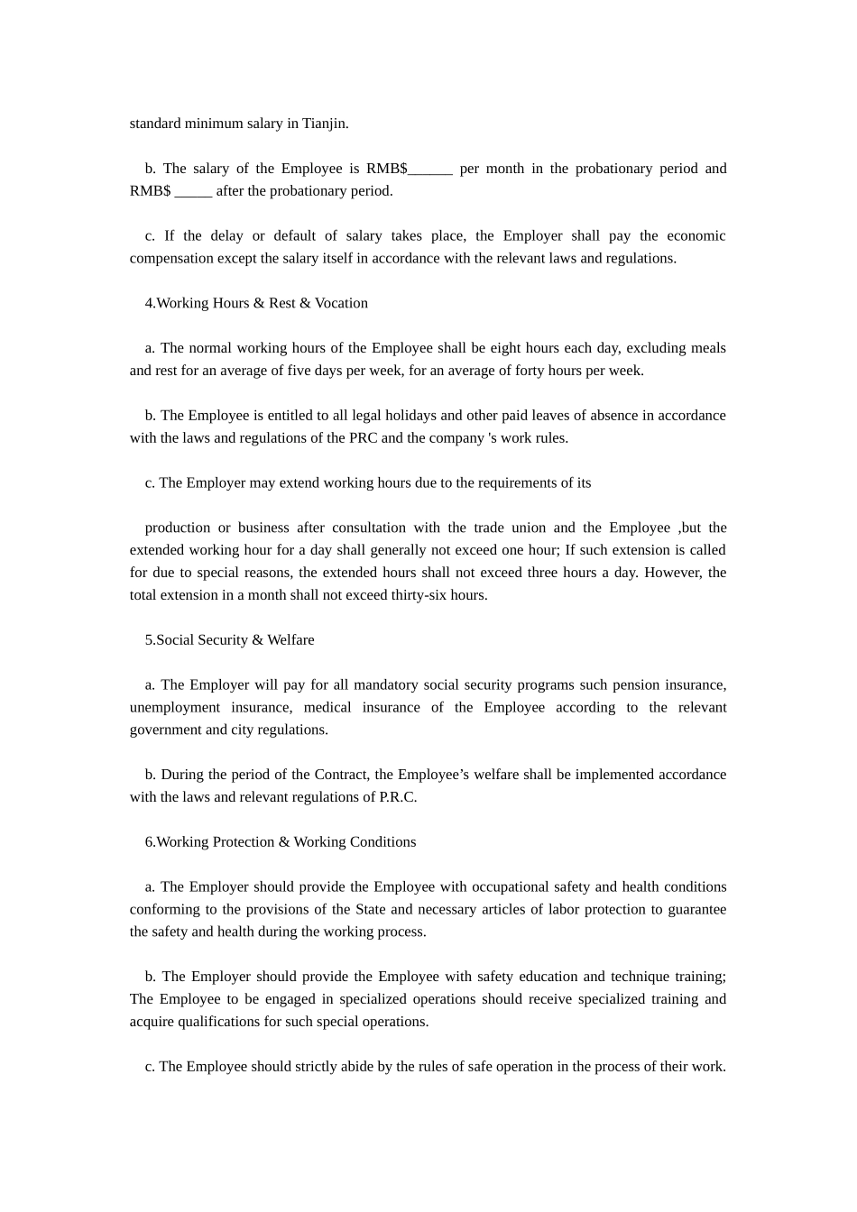 劳动合同(英文版)_第2页