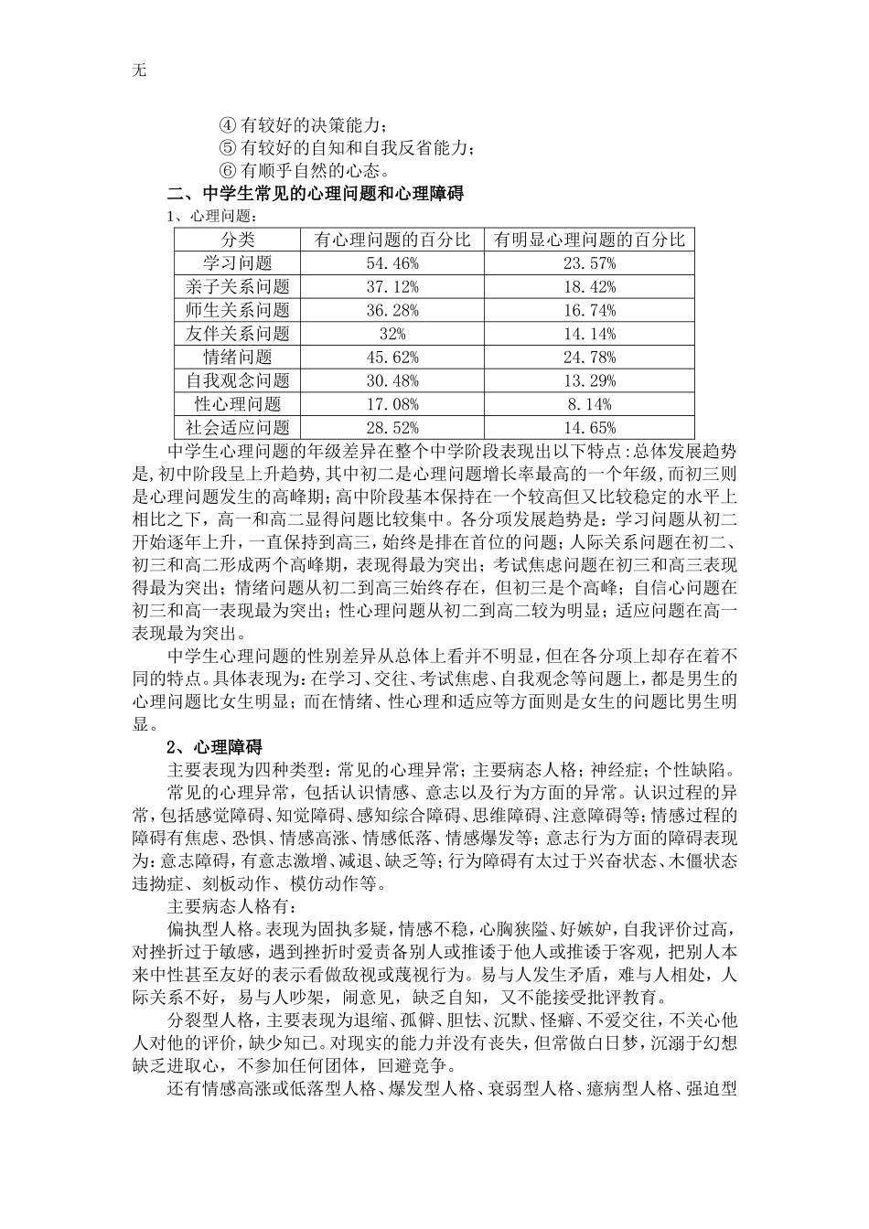 加强学校心理健康教育-促进中学生可持续发展(王艳)_第2页