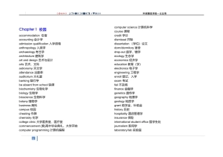 剑桥雅思听力场景核心词汇