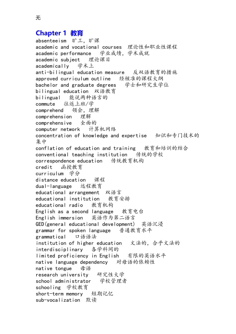 剑桥雅思阅读题材核心词汇_第1页