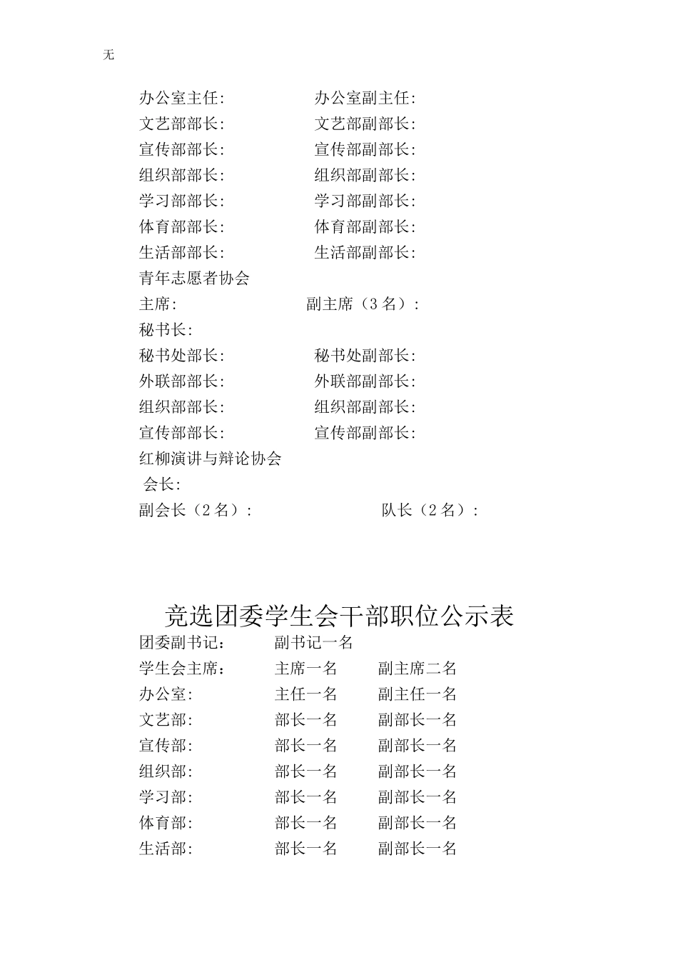 兰州理工大学新能源学院团委学生会竞选报名表_第3页