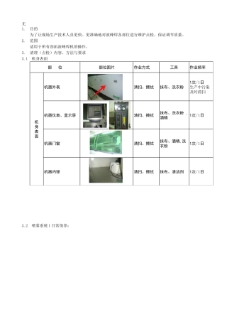 劲拓波峰焊焊机日常点检维护作业指导书