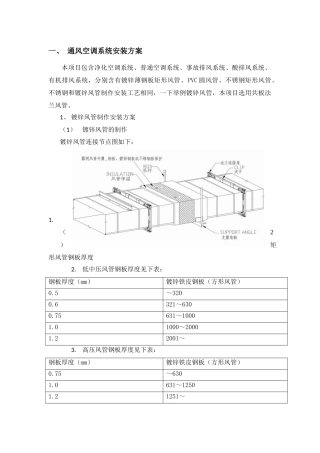 净化空调施工方案(恒温恒湿)