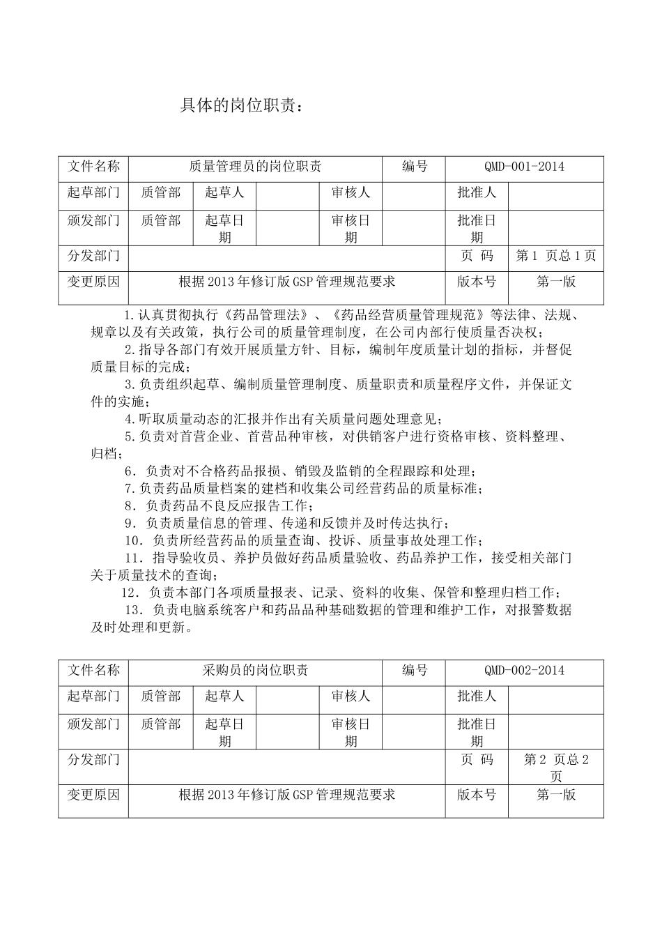 具体的岗位职责_第1页