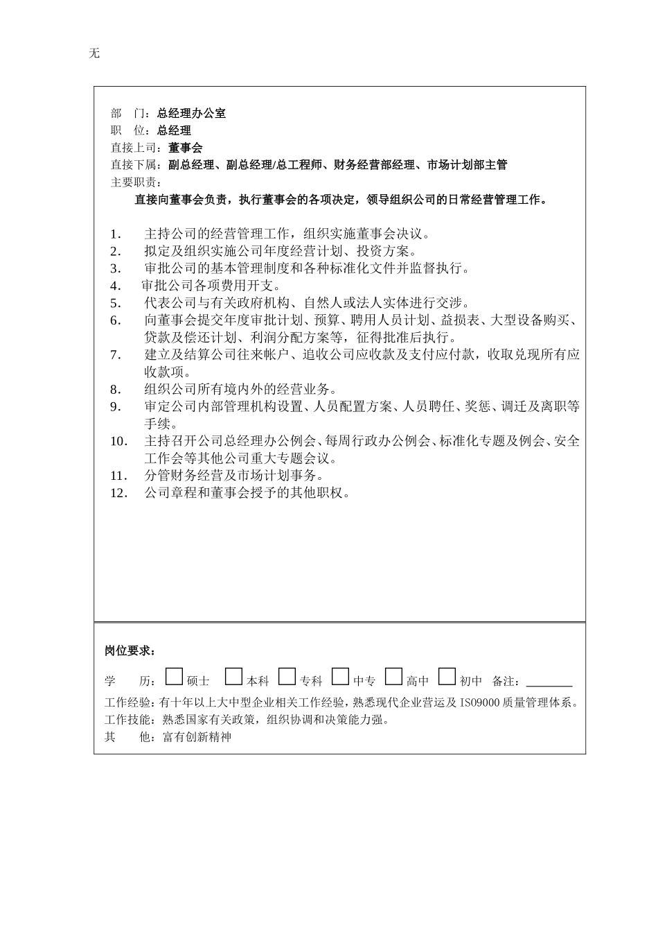 凯纳职位说明书_第2页