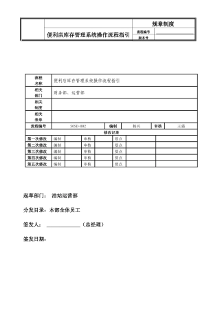 加油站便利店商品库存管理系统操作流程