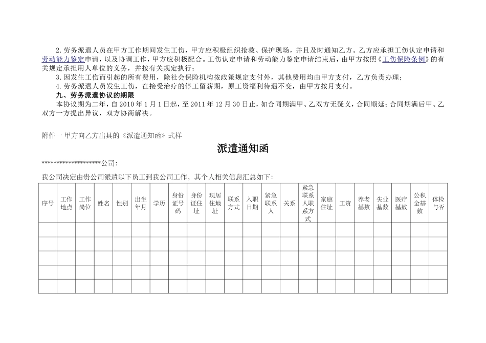 劳务派遣合同杂项_第2页