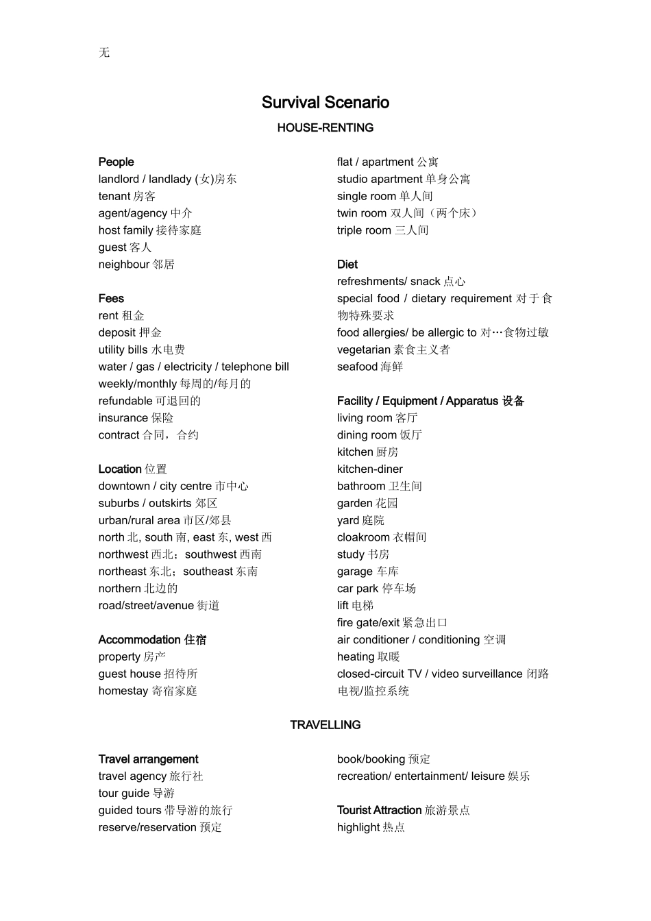 剑桥4-8IELTS听力场景词汇大全_第1页