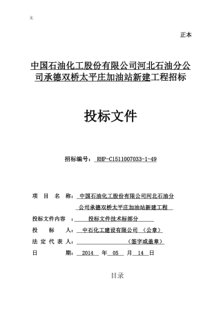 加油站技术标部分