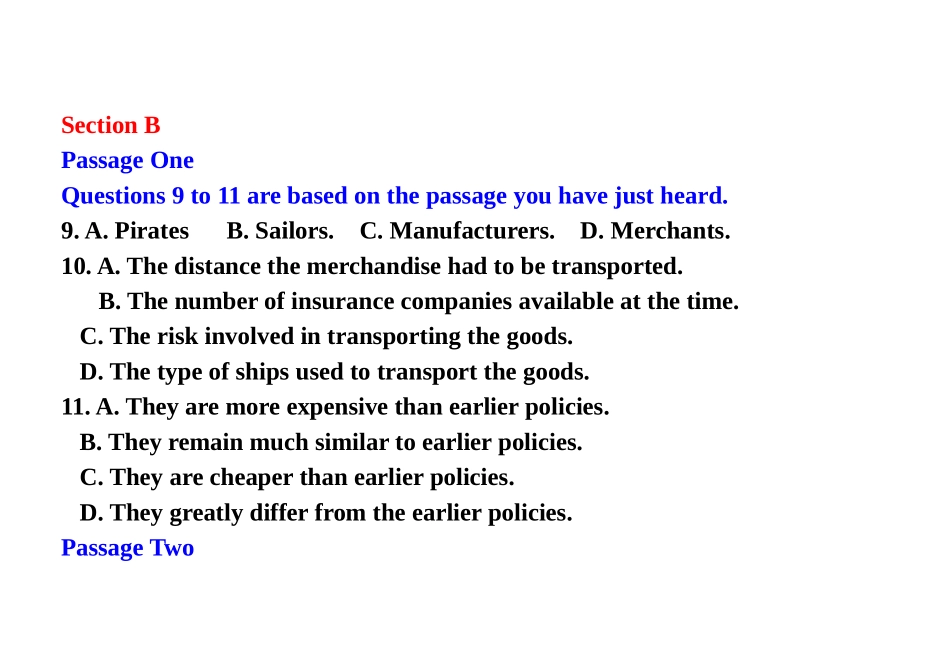 六级听力练习IV_第3页