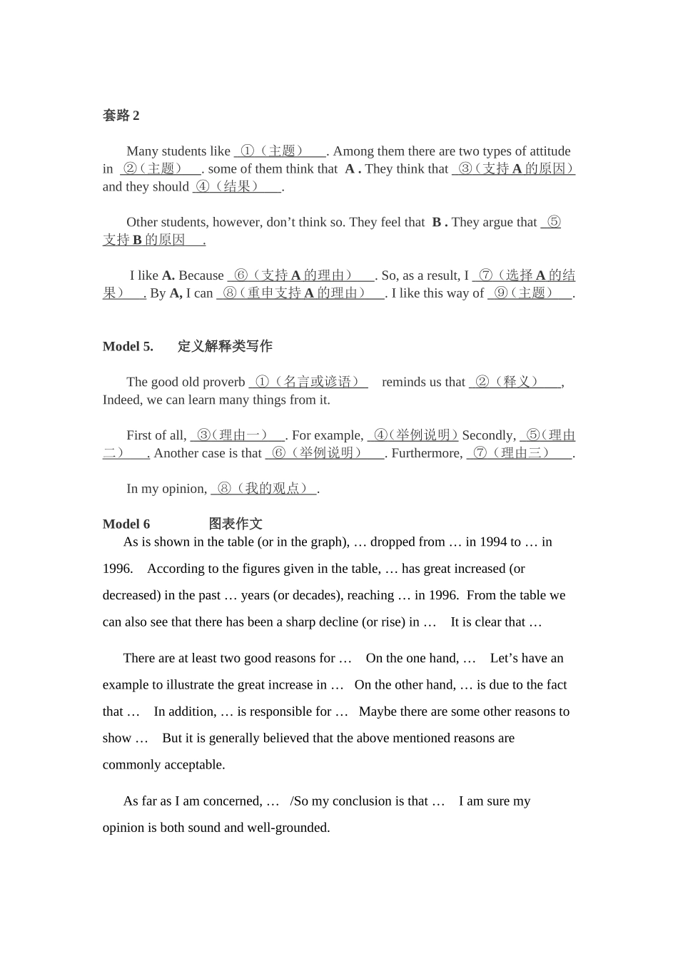 六级作文套路模板_第3页