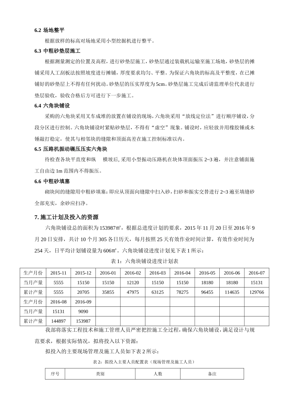 六角块铺设施工方案_第3页