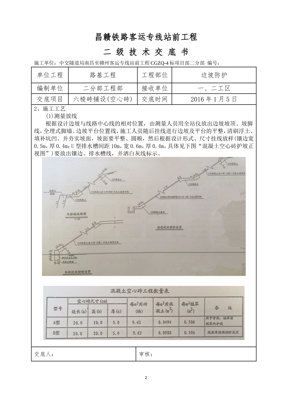 六棱砖(空心)二级技术交底_第2页