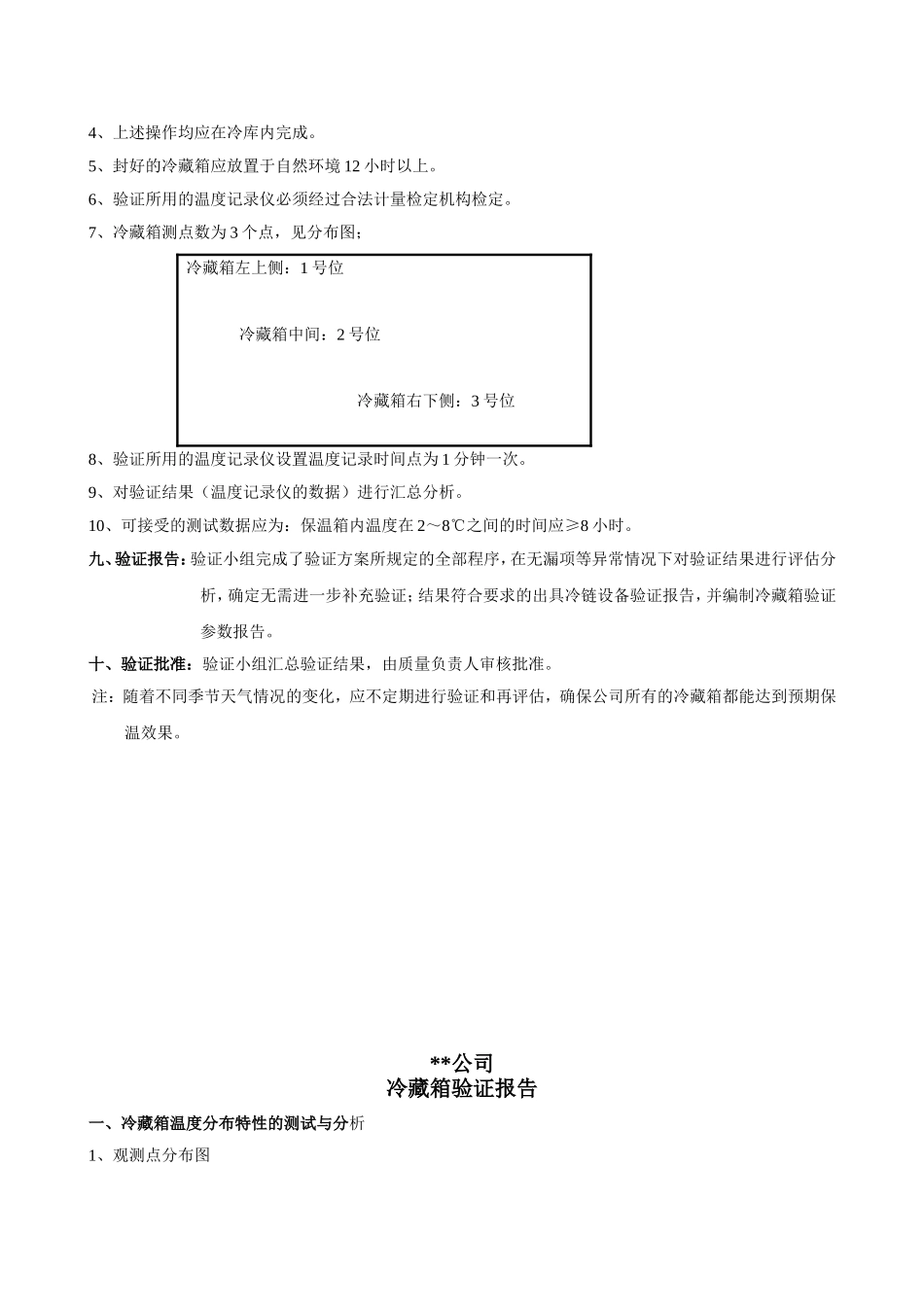 冷藏箱验证方案、报告_第2页