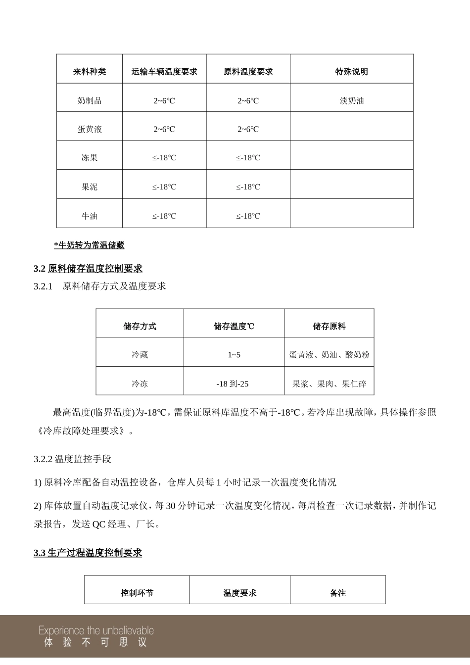 冷冻食品有限公司冷链控制标准_第2页