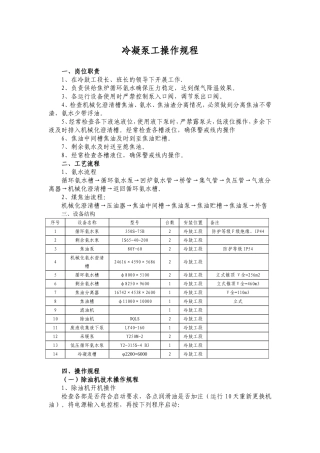 冷鼓冷凝泵工操作
