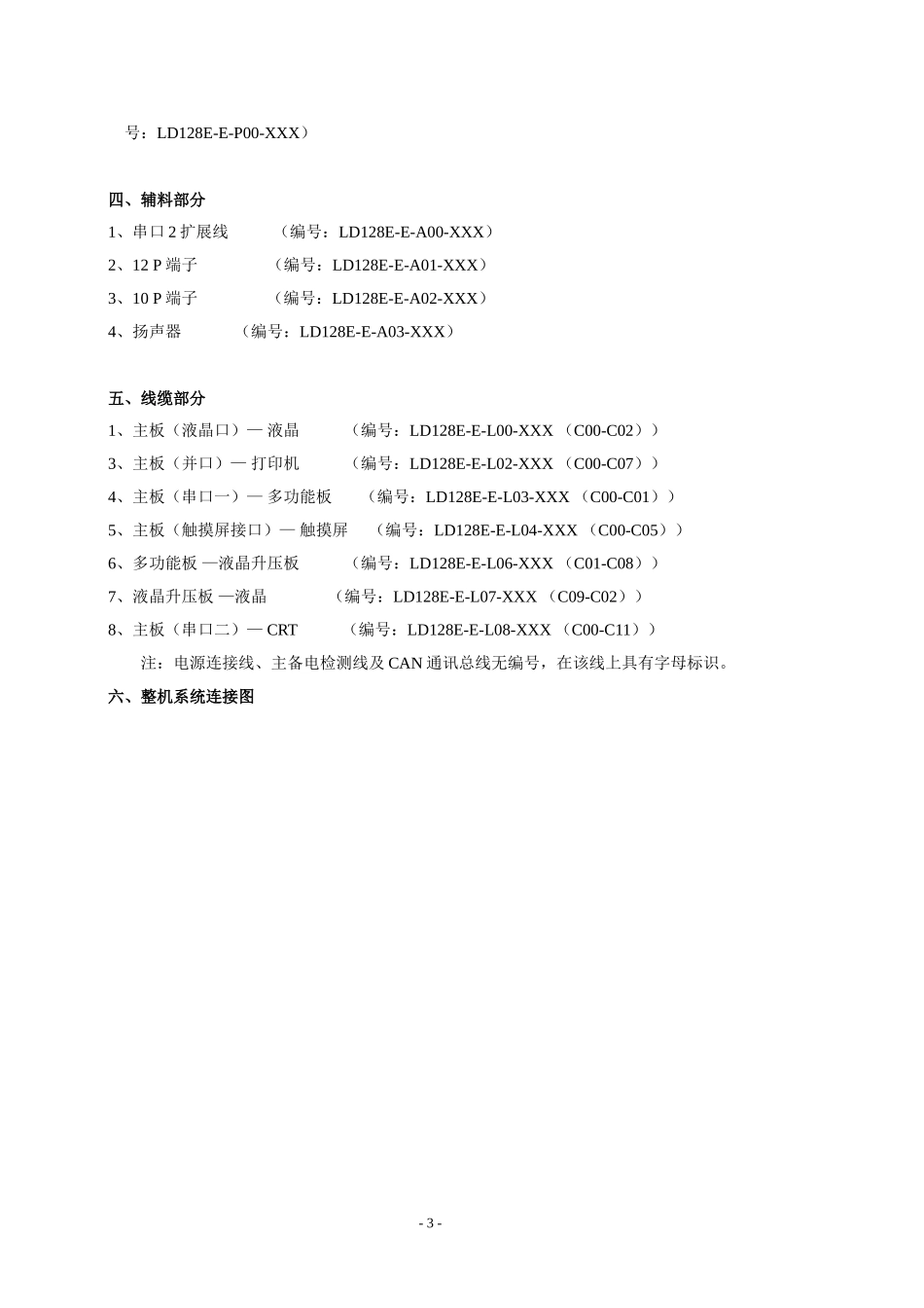 利达128EQ主机调试说明书_第3页