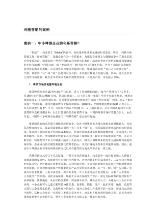 利基营销的案例