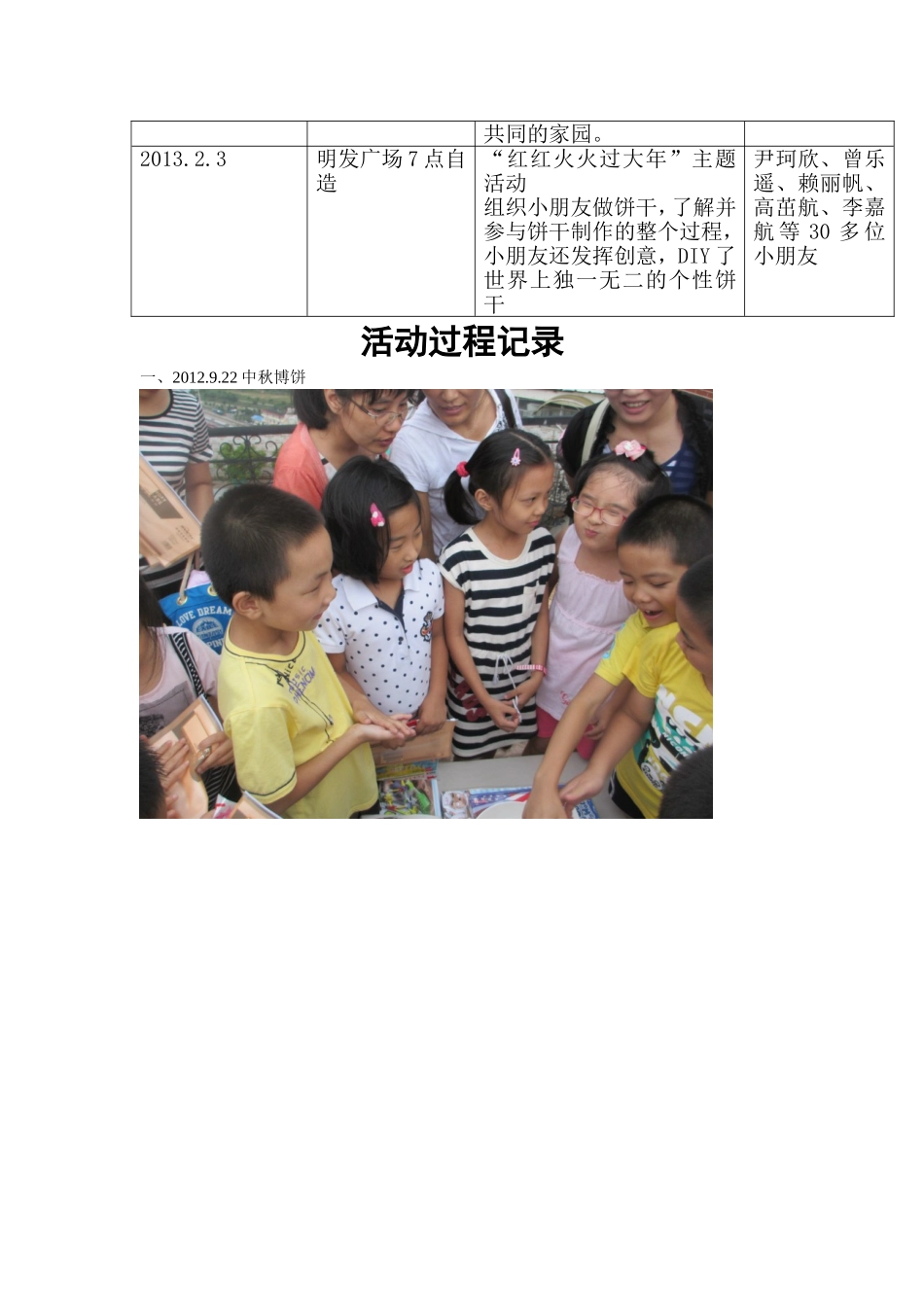 刘芳厦门第二实验小学二年二班家委会活动记录表_第2页