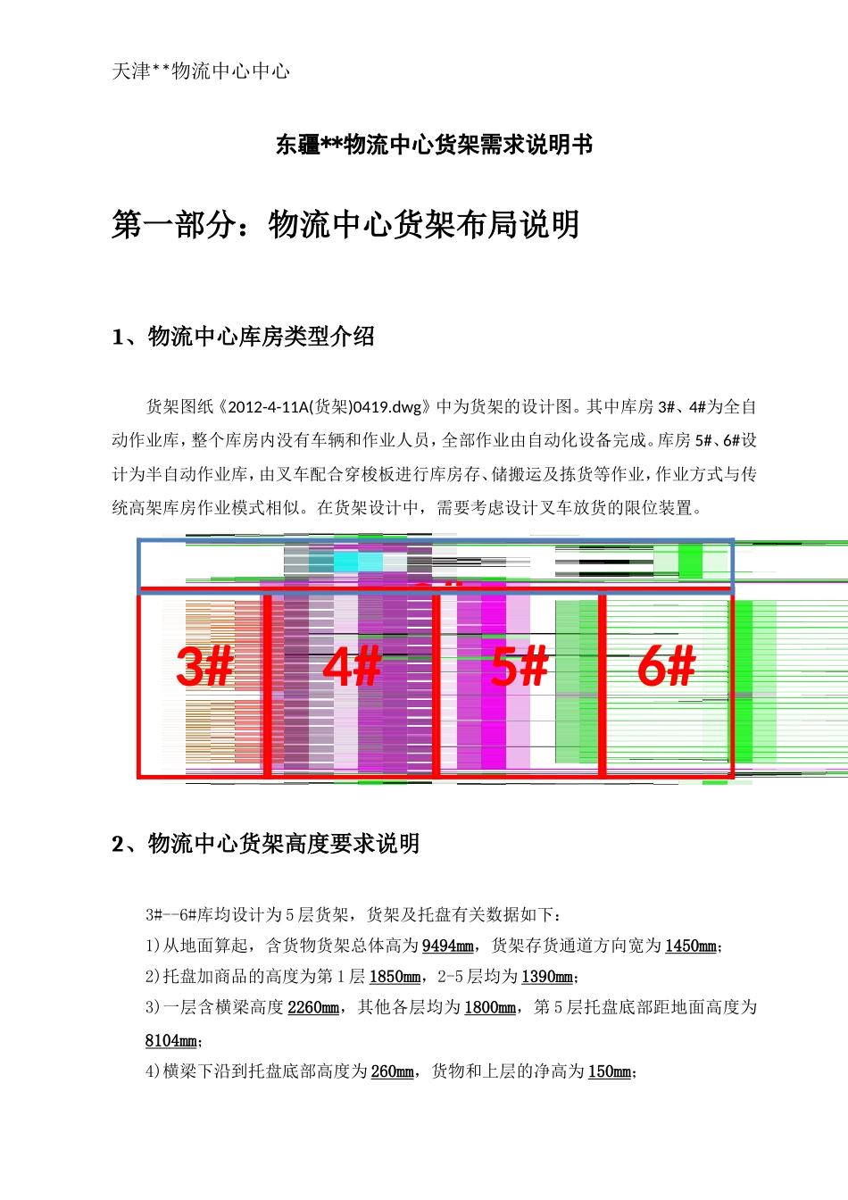 冷链物流中心穿梭式货架技术参数要求_第1页