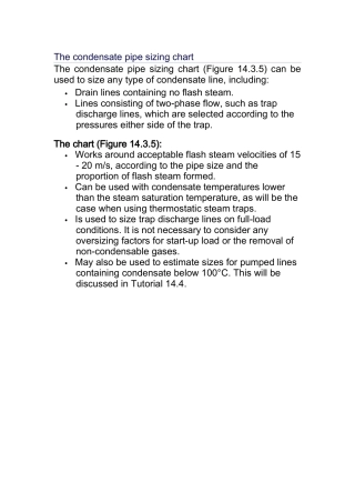 冷凝水管路尺寸计算