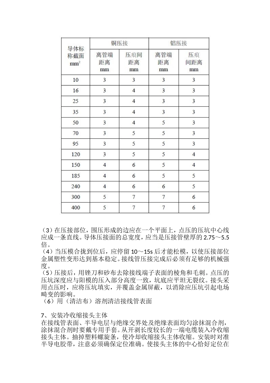 冷缩电缆中间接头制作安装作业_第2页