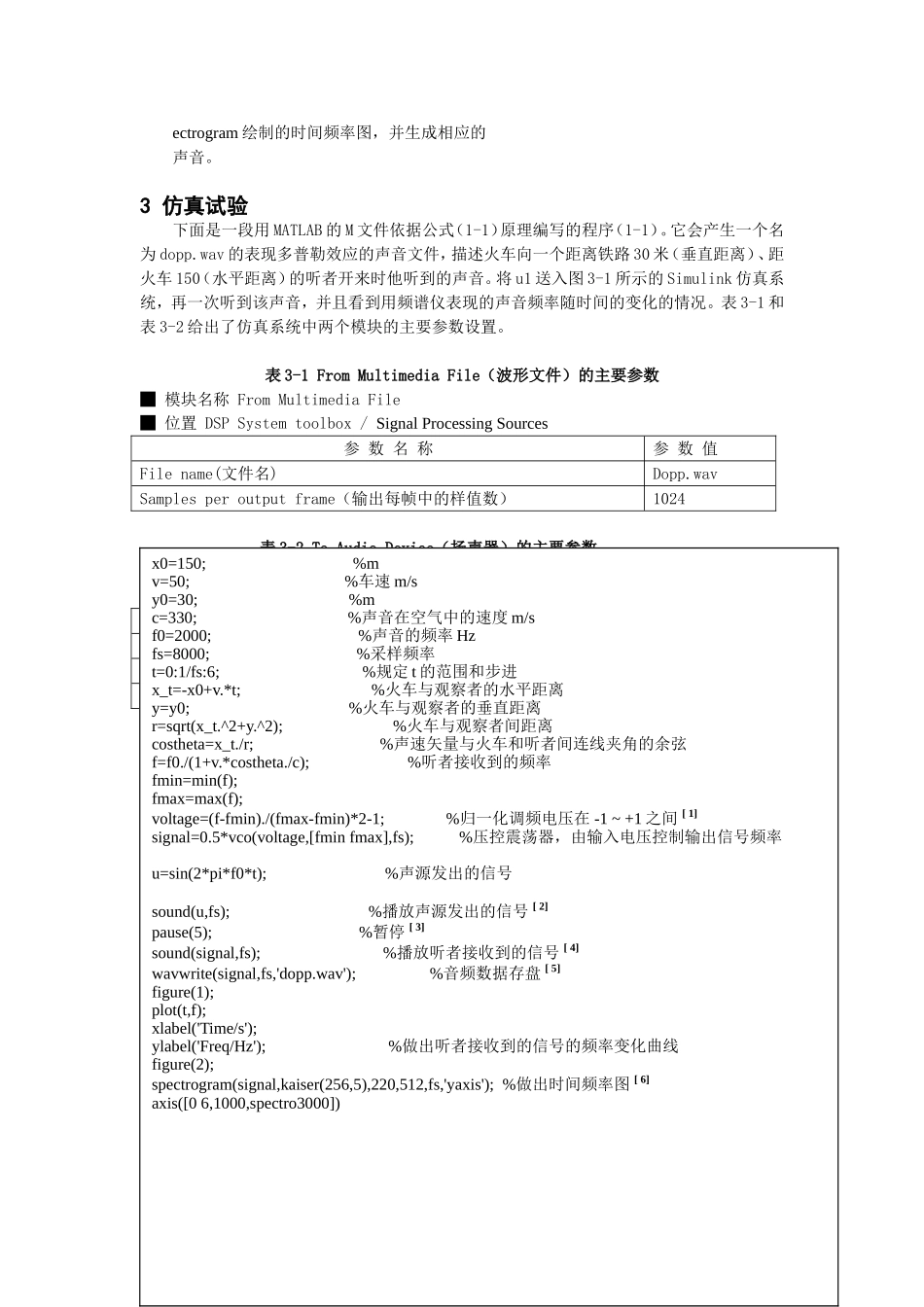 利用MATLAB仿真多普勒效应_第2页