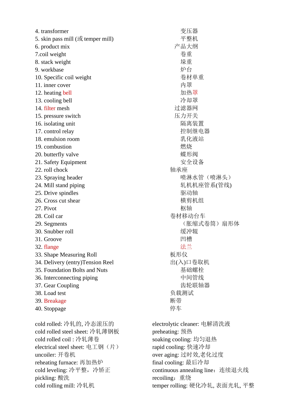 冷轧专业英语_第2页
