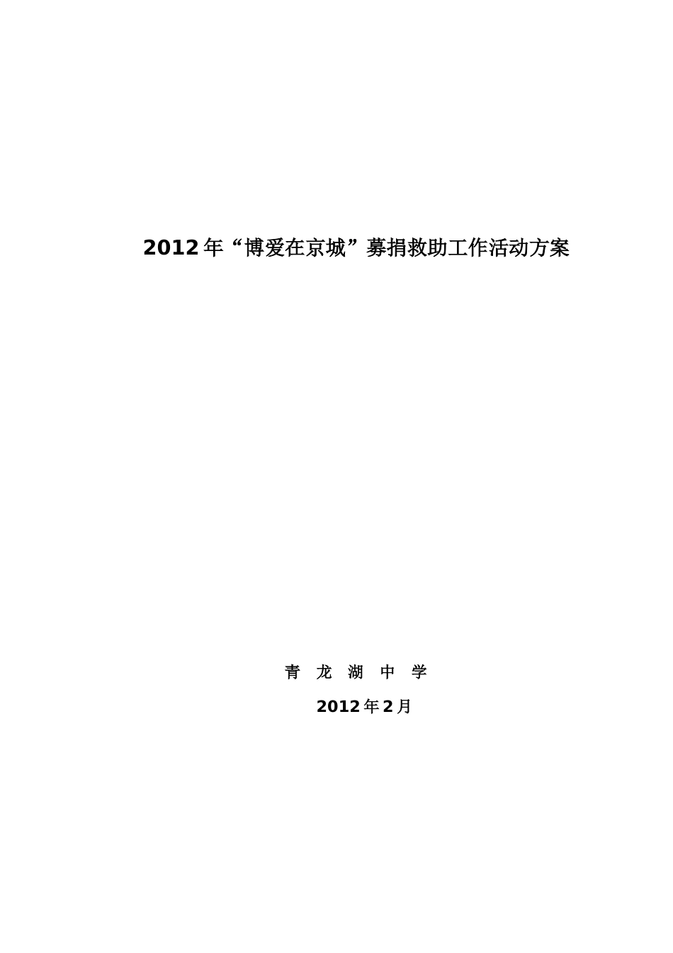 募捐活动策划方案_第1页