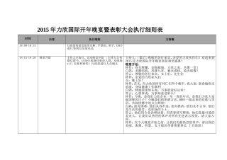 力欣国际开年晚宴暨表彰大会执行细则