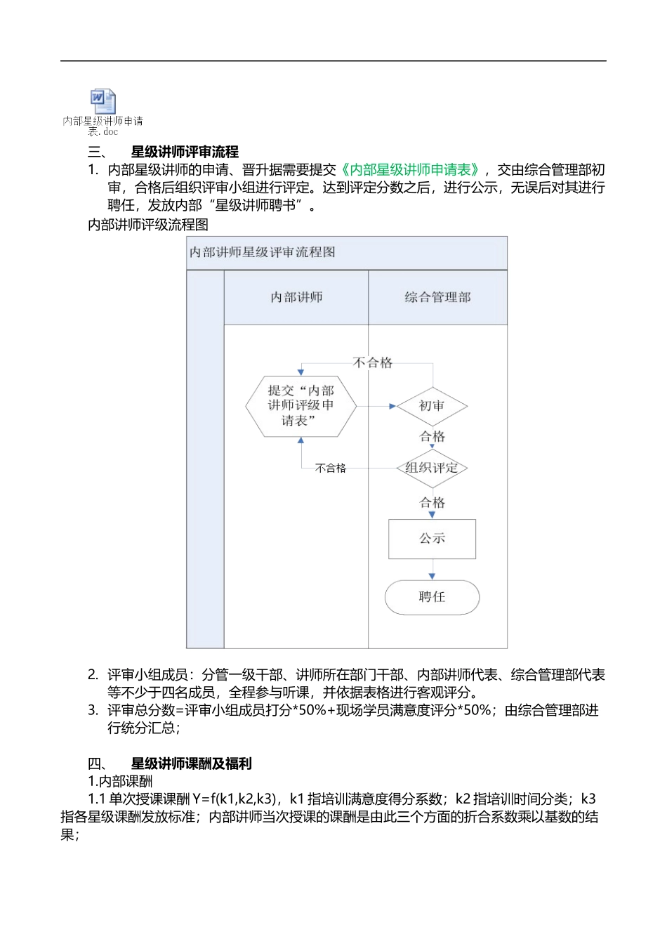 内部讲师星级评审规范和实施细则_第2页