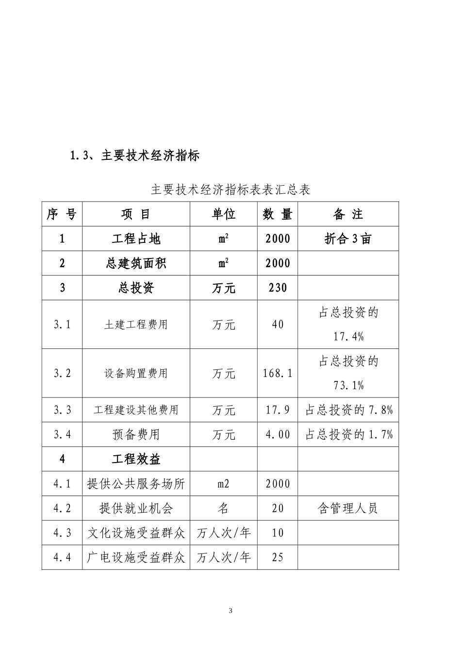 刘杖子乡群众文化广场建设项目建议书1_第3页